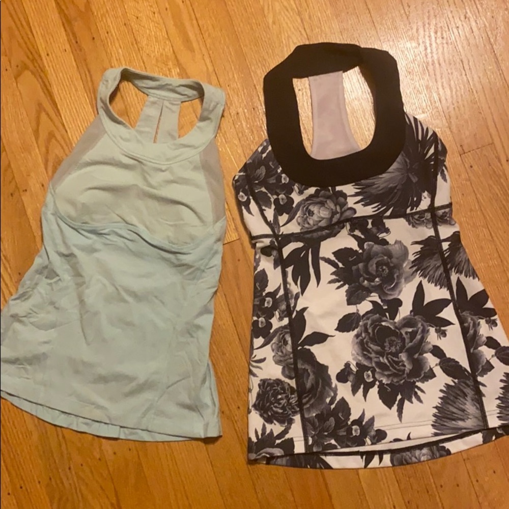 Lot of two lulu lemon tanks
